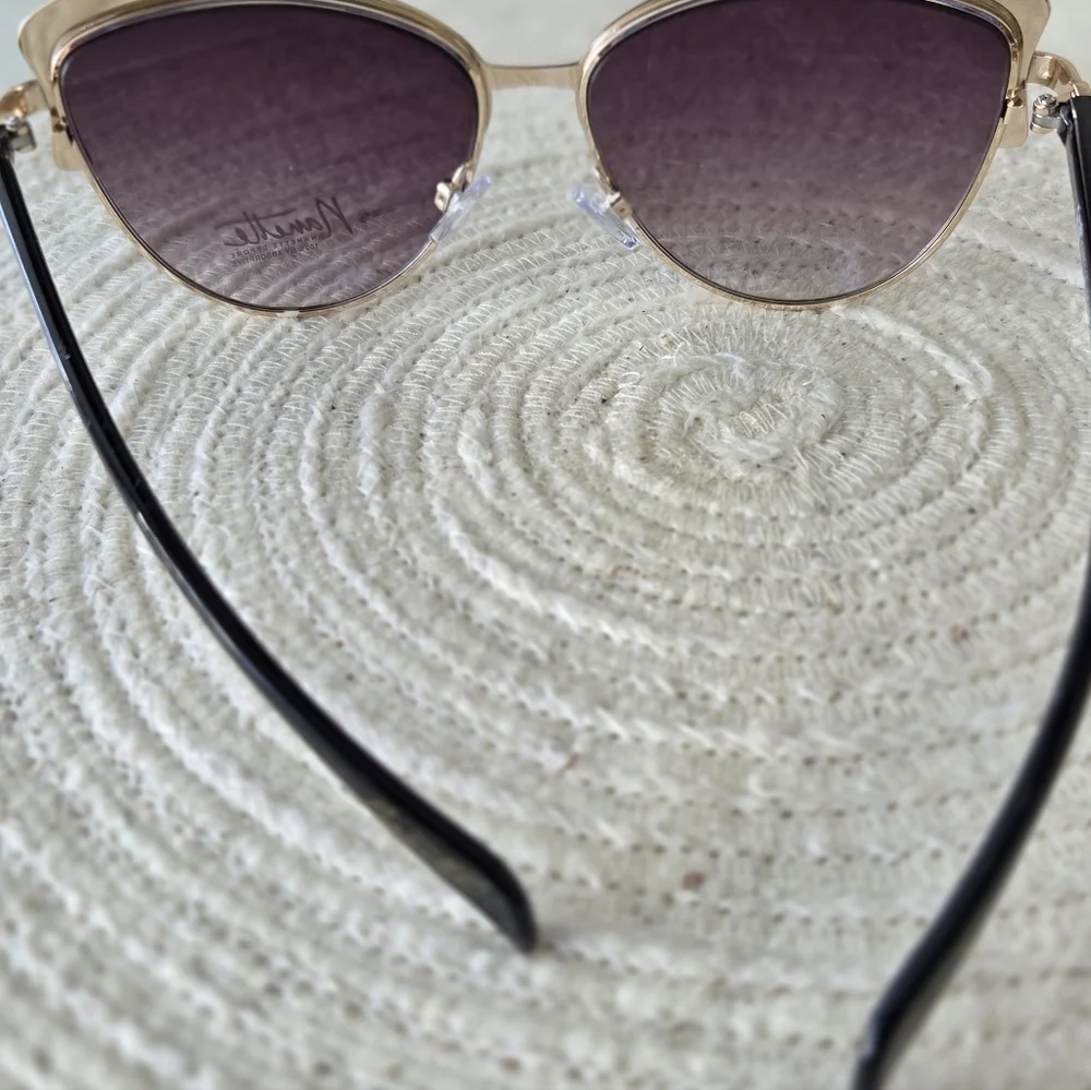 Nanette Lepore Women's NN124 Vintage Metal UV400 Cat Eye Fashion Sunglasses
